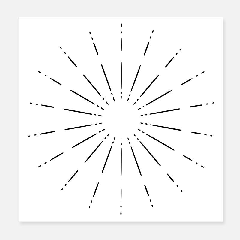 Mandala Stern Poster 20x20 cm