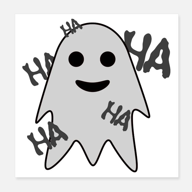 Ghost Poster 8" x 8" (20x20 cm)