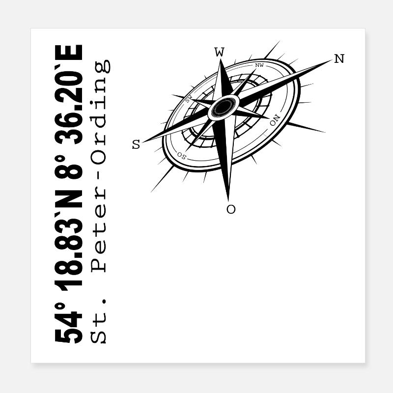 St Peter-Ording Poster 20x20 cm