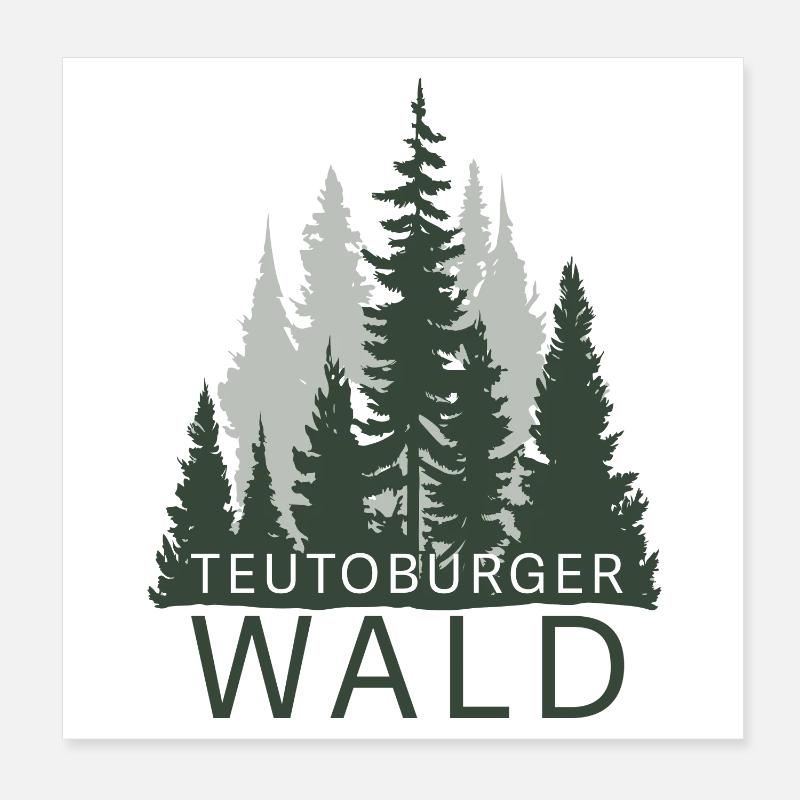 Teutoburger Wald Poster 20x20 cm