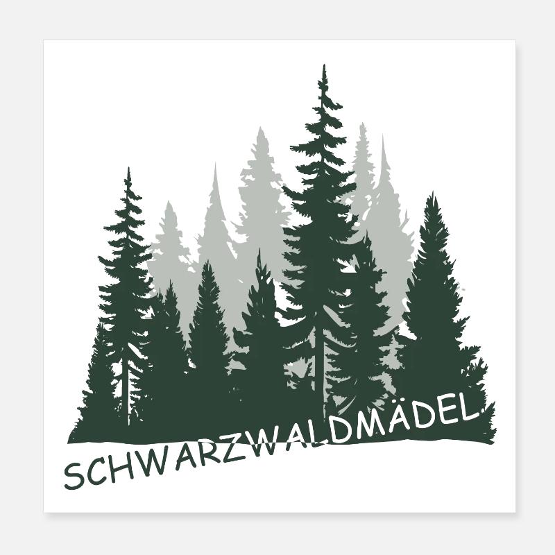 Schwarzwaldmädel Poster 20x20 cm