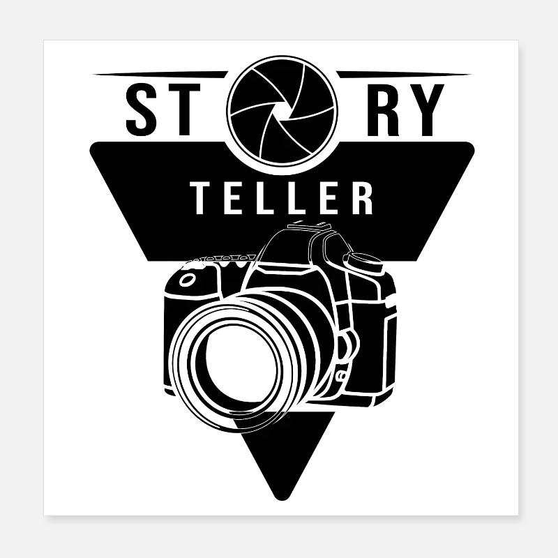 Storyteller Poster 20x20 cm