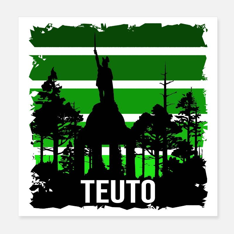 Teutoburger Wald Poster 20x20 cm