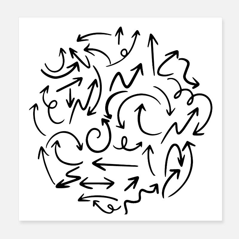 Il m’a demandé mon chemin Poster 20 x 20 cm