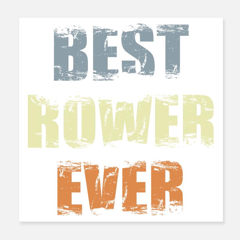 Meilleur rameur Poster 20 x 20 cm