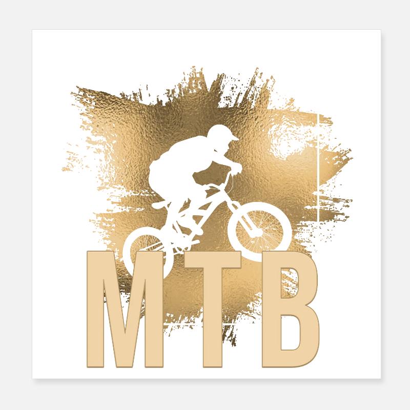 MTB Poster 20x20 cm