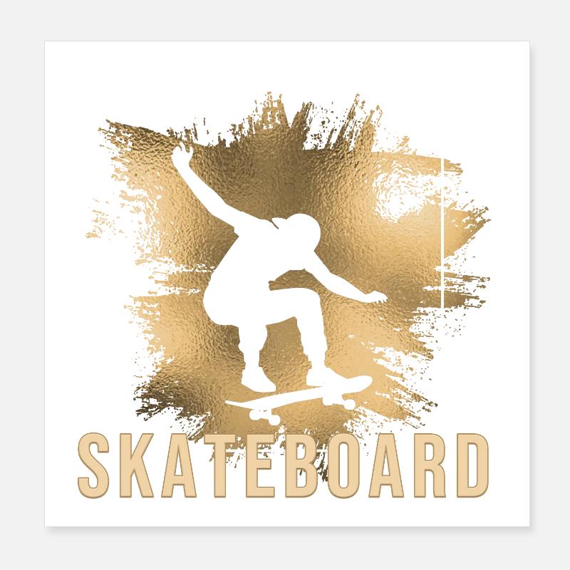 Skateboard Poster 20x20 cm