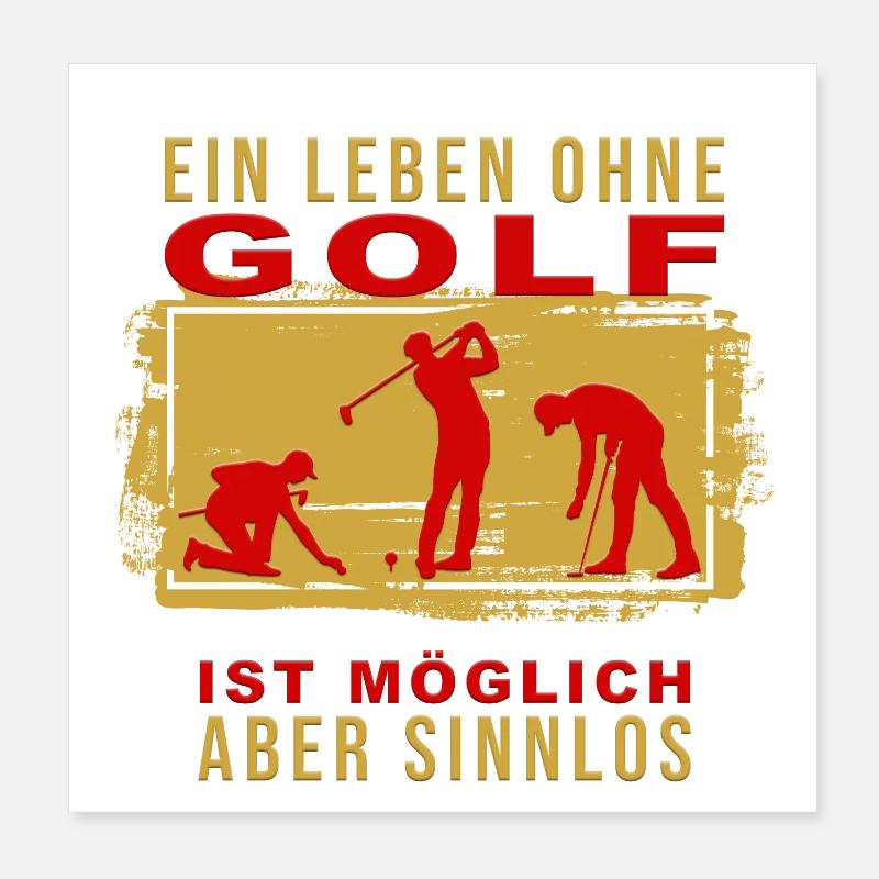 Ein Leben ohne ist möglich Poster 20x20 cm