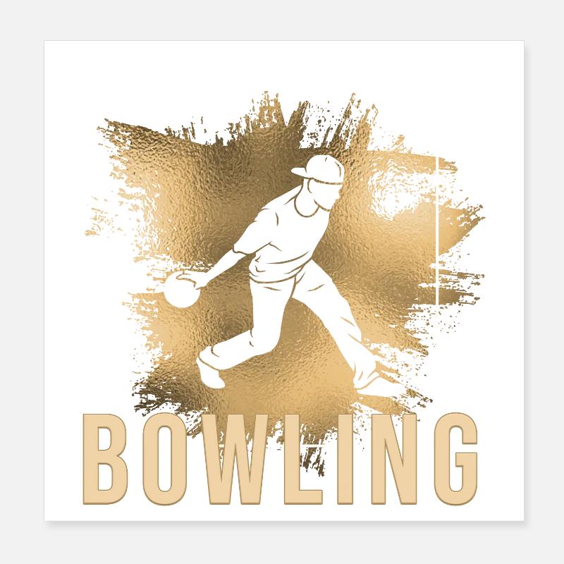 Bowling Poster 20x20 cm