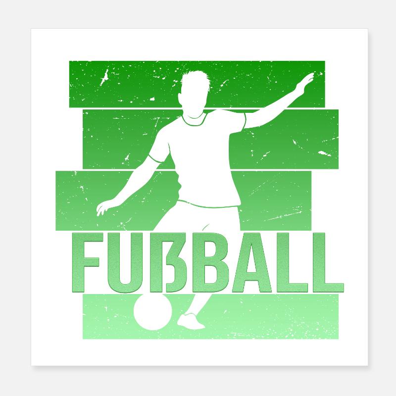 Fußball Poster 20x20 cm