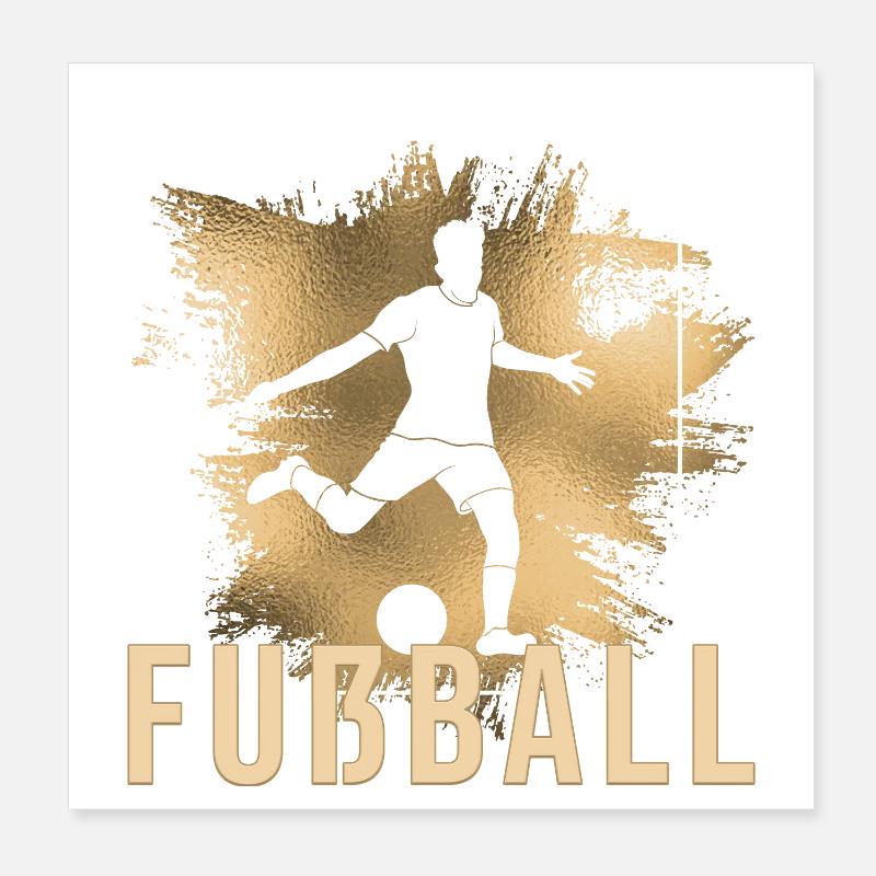 Fußball Poster 20x20 cm