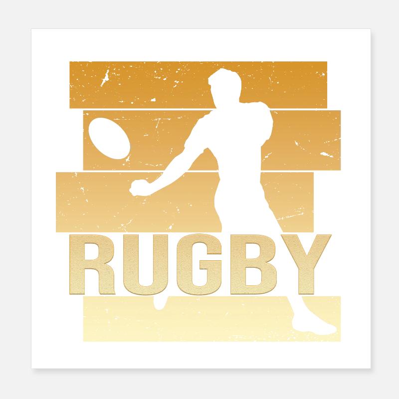 Rugby Poster 20x20 cm