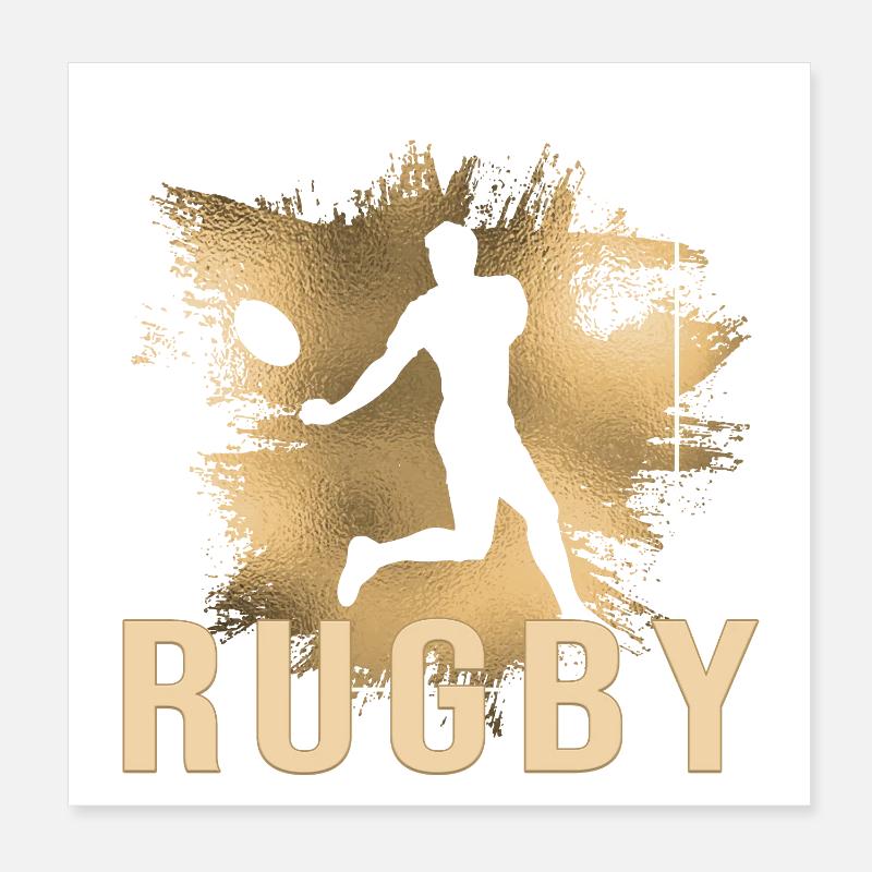 Rugby Poster 20x20 cm