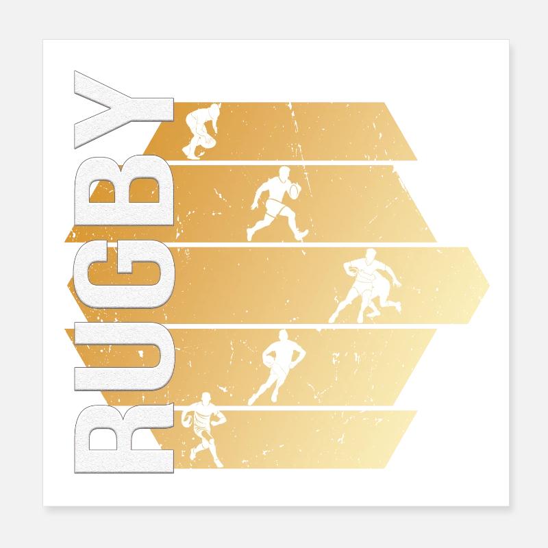 Rugby Poster 20x20 cm