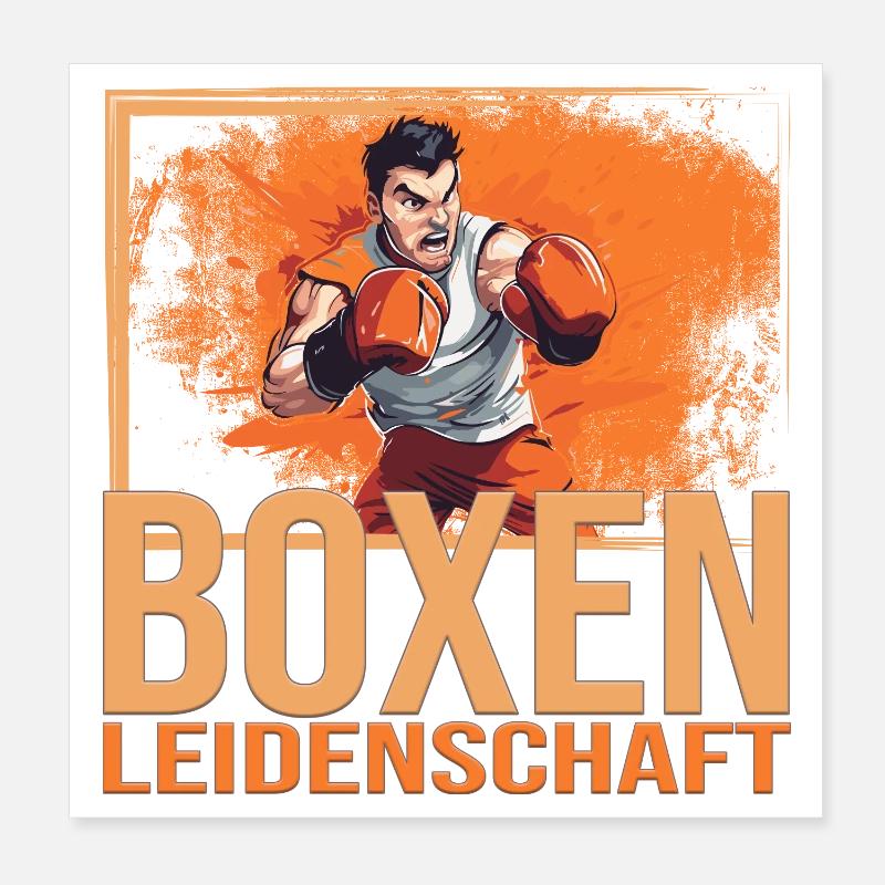 Boxen Leidenschaft Poster 20x20 cm