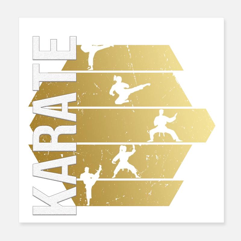 Karate Poster 20x20 cm