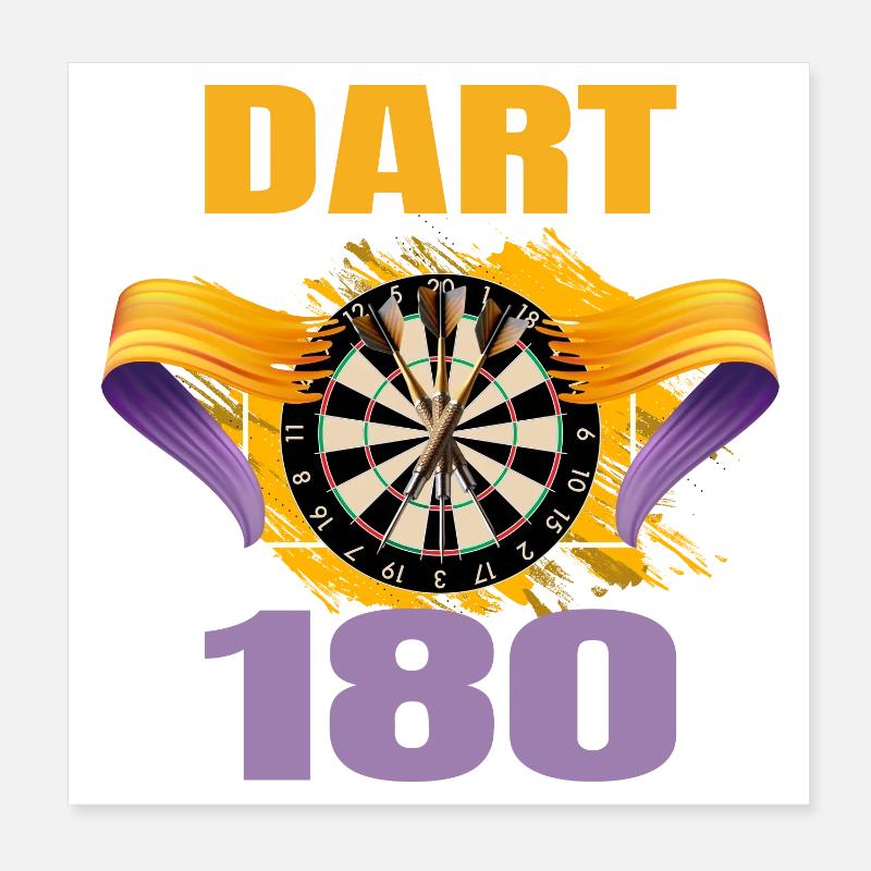 Dart 180 Poster 20x20 cm