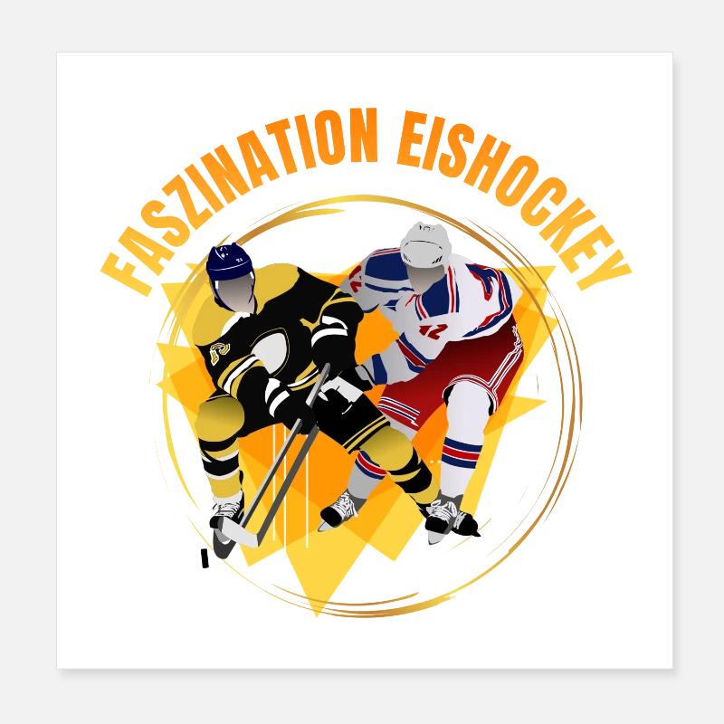 Faszination Eishockey Poster 20x20 cm