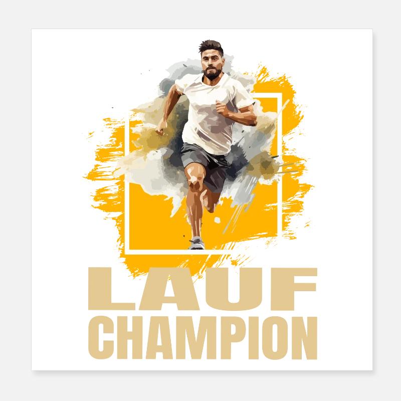 Lauf Champion Poster 20x20 cm