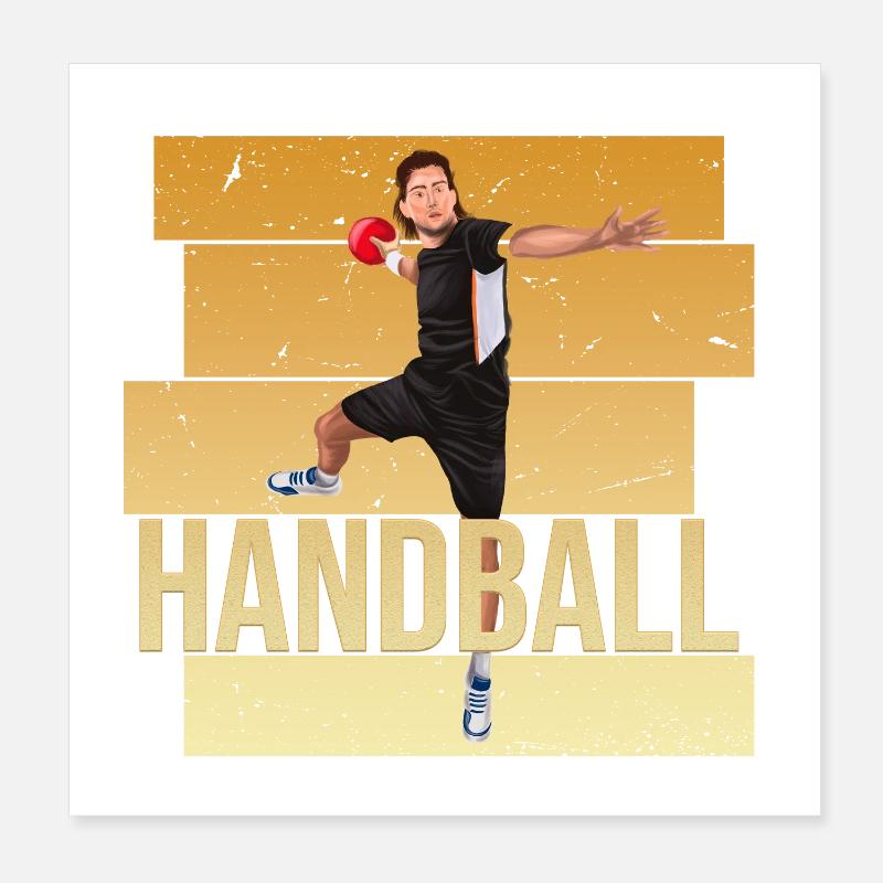 Handball Poster 20x20 cm