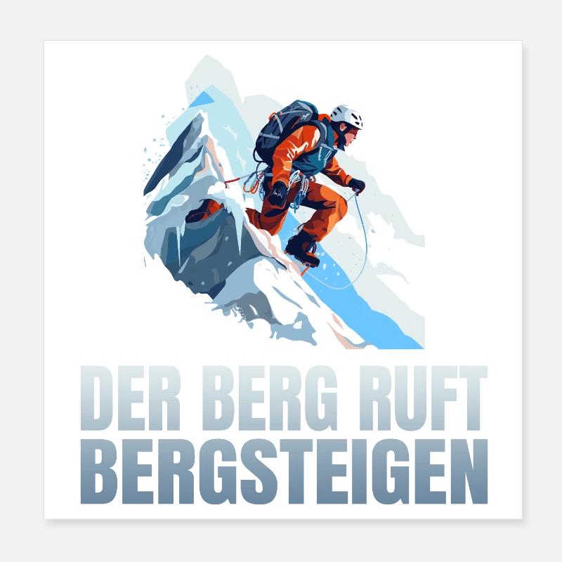 Der Berg ruft Poster 20x20 cm