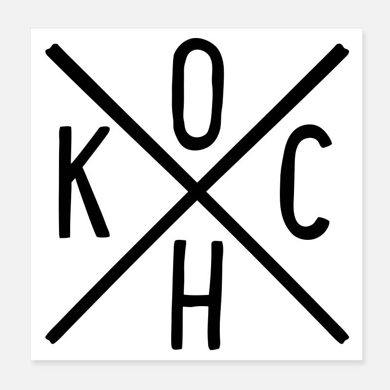 Cook Poster 8" x 8" (20x20 cm)