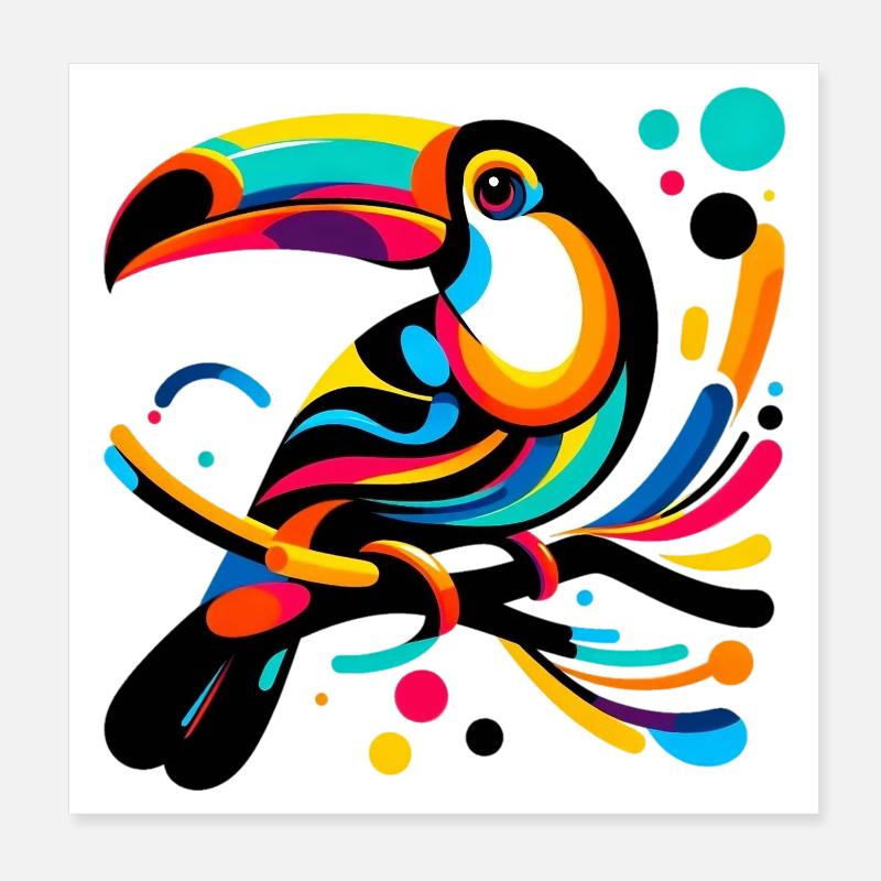 Toucan Poster 20 x 20 cm