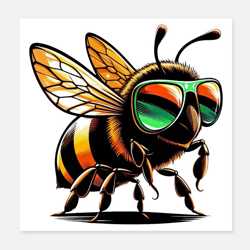 Abeille Poster 20 x 20 cm