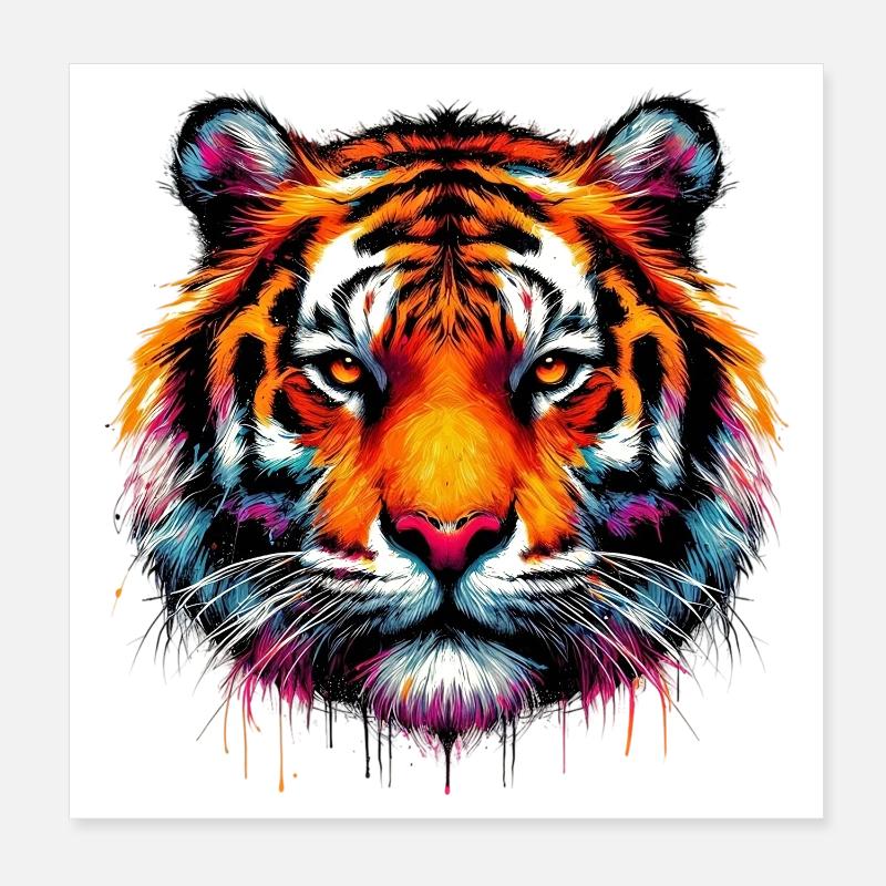 Tiger Poster 20x20 cm