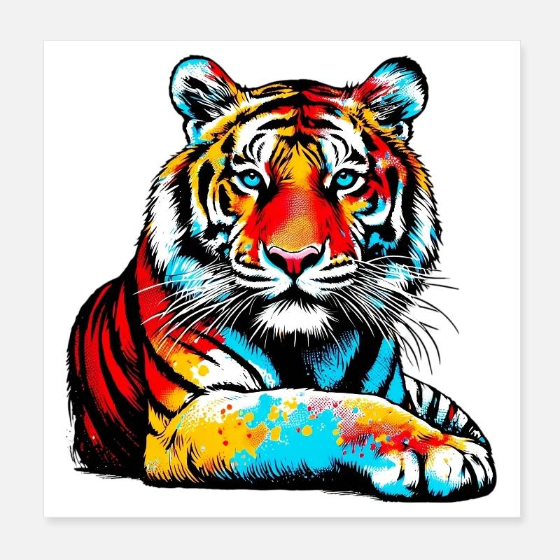 Tigre Poster 20 x 20 cm
