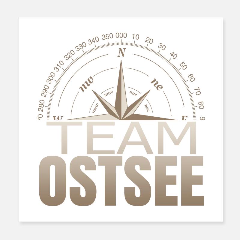 Team Ostsee Poster 20x20 cm