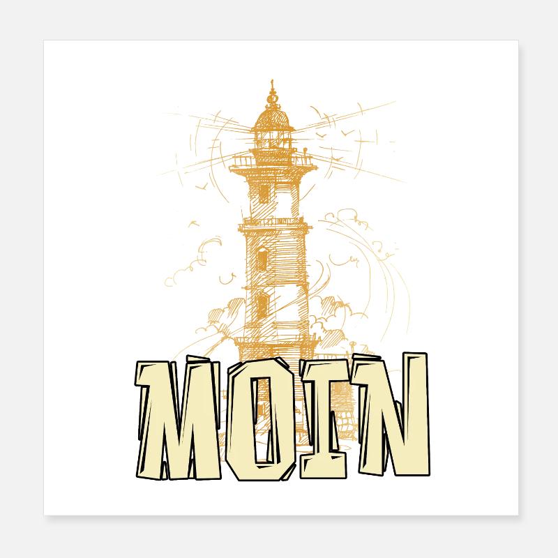 Moin Poster 20x20 cm
