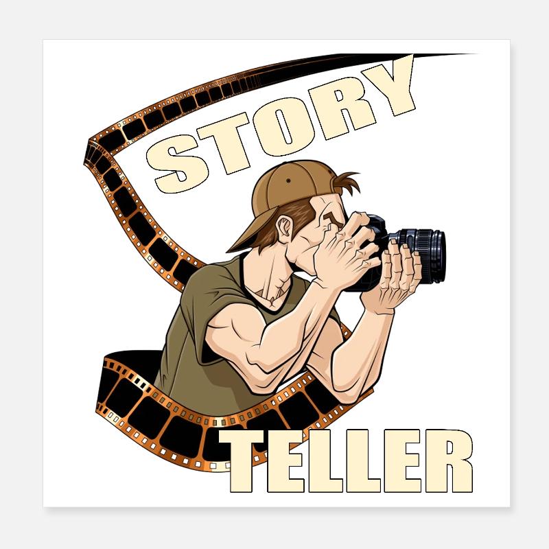 Story Teller Poster 20x20 cm