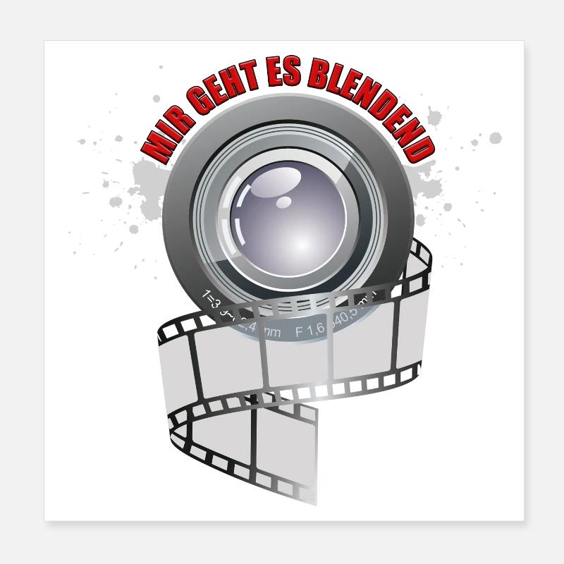 Mir geht es blendend Poster 20x20 cm
