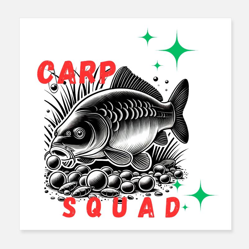 Carpe squad - L'équipe qui gagne Poster 20 x 20 cm