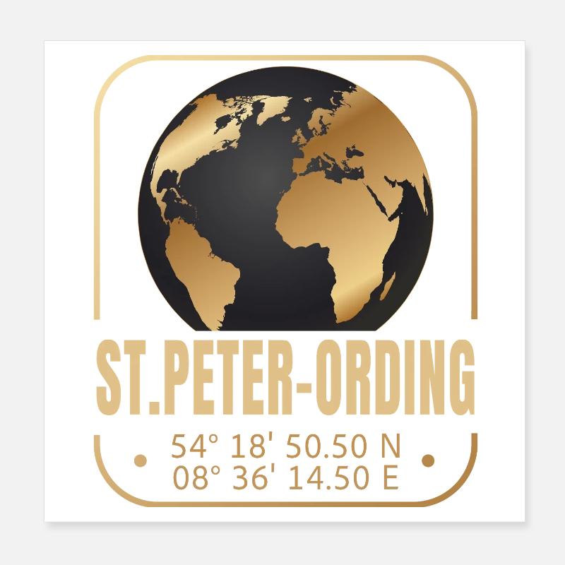 St.Peter-Ording Poster 20x20 cm