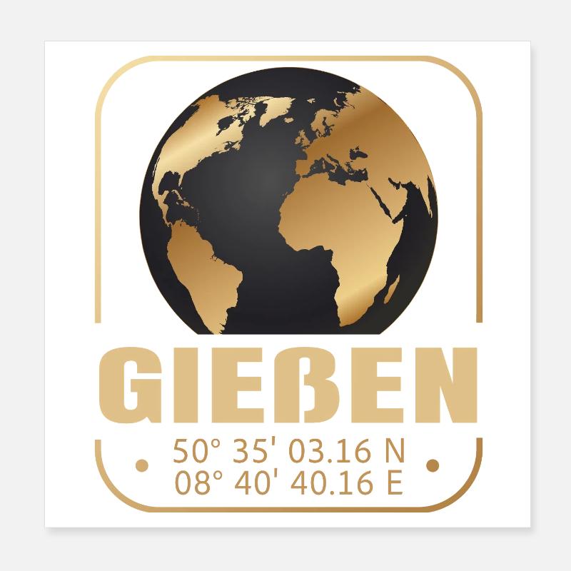 Gießen Poster 20x20 cm