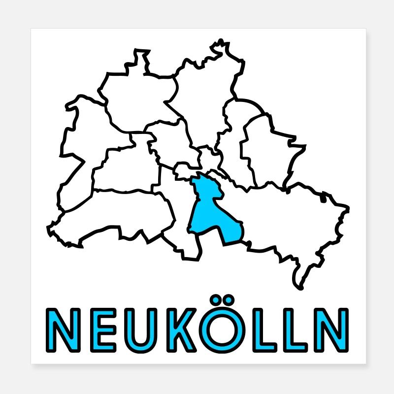 NEUKÖLLN, Stadtteil von Berlin Poster 20x20 cm