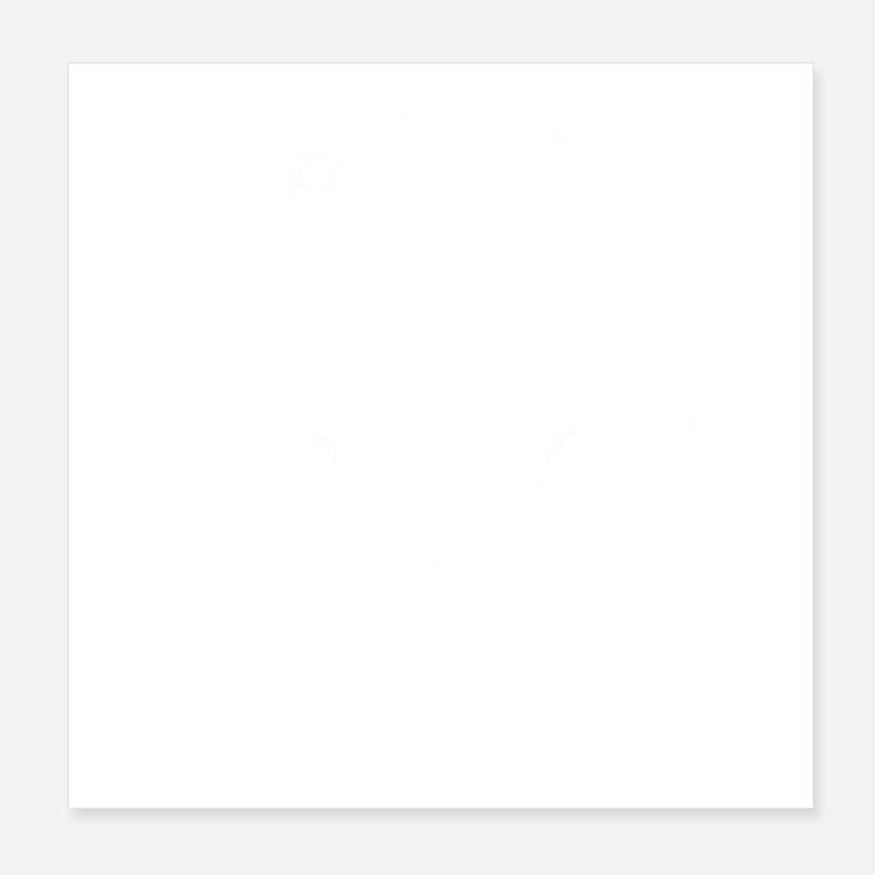 Two-headed white wolf Poster 8" x 8" (20x20 cm)