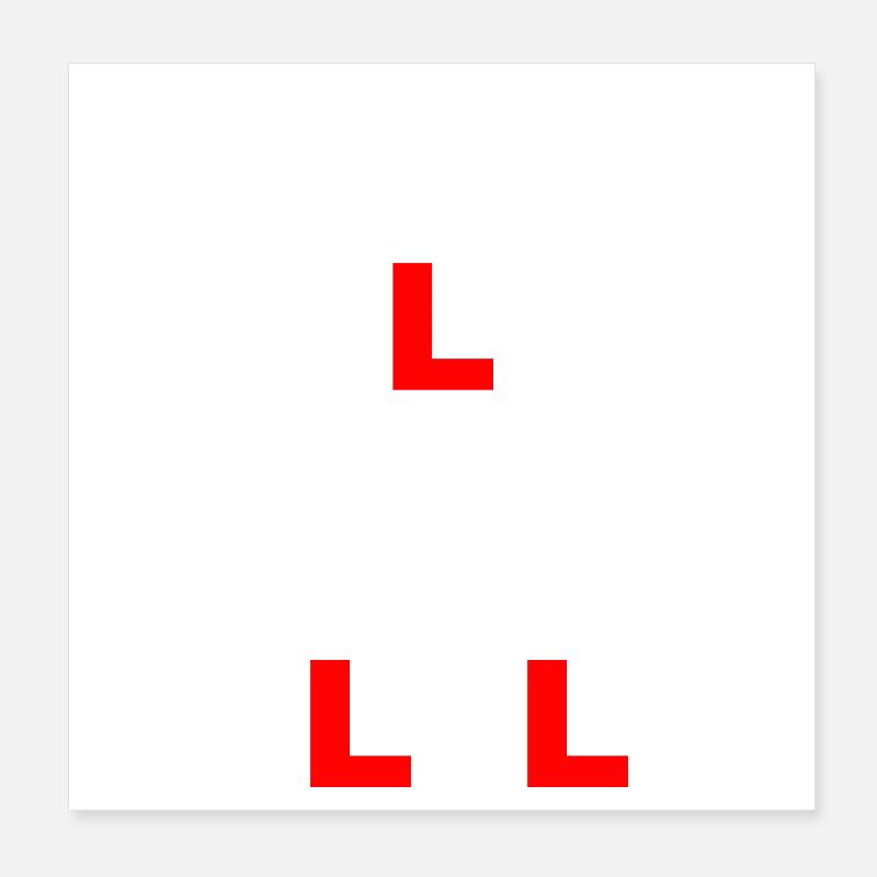 Surprising minimalist typography Poster 8" x 8" (20x20 cm)