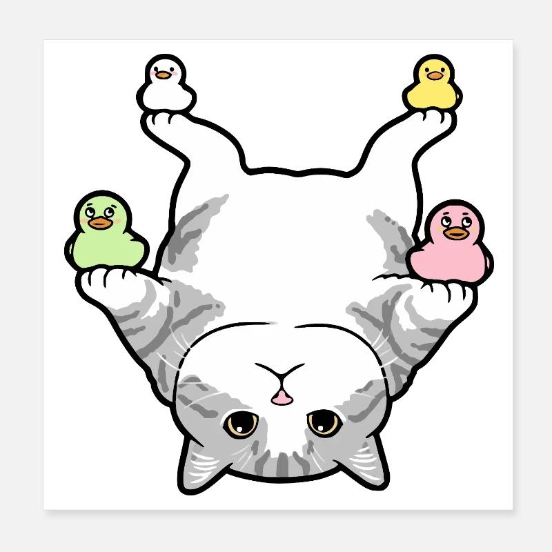 Cirque Chatatouille Poster 20 x 20 cm