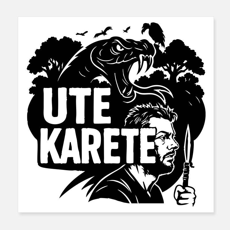 Ute Karete Poster 8" x 8" (20x20 cm)