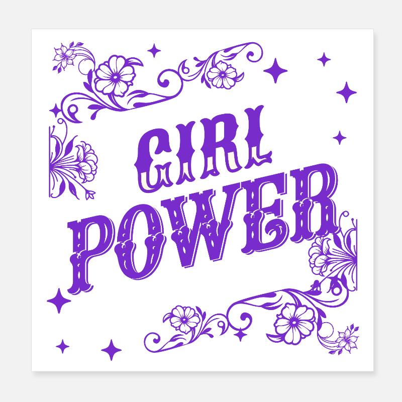 Femininity Assertive western floral design Poster 8" x 8" (20x20 cm)