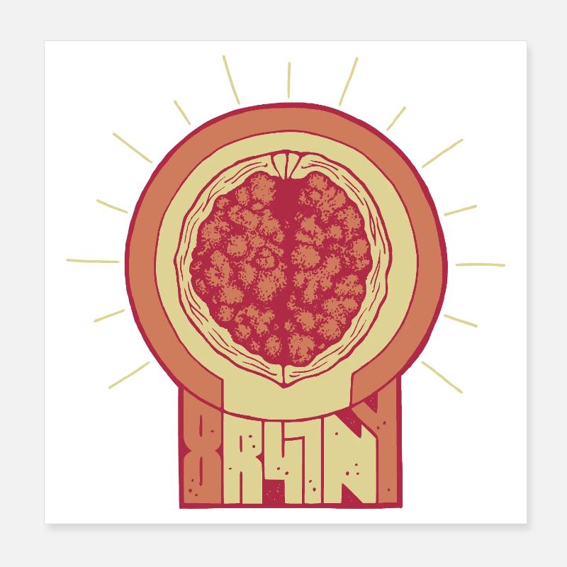 Brainy Poster 20x20 cm