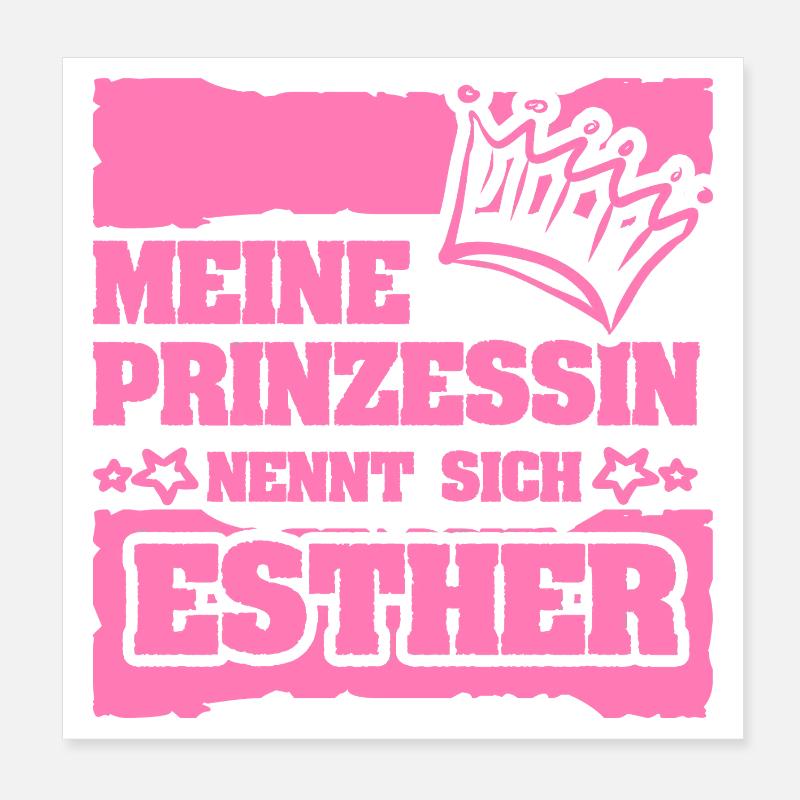 Esther als Maedchenname Poster 20x20 cm