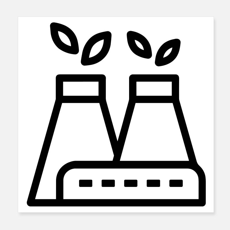 Eco-friendly factory Poster 8" x 8" (20x20 cm)
