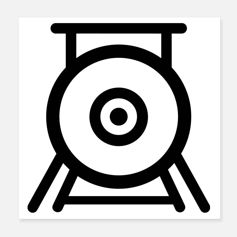 gong Poster 20 x 20 cm