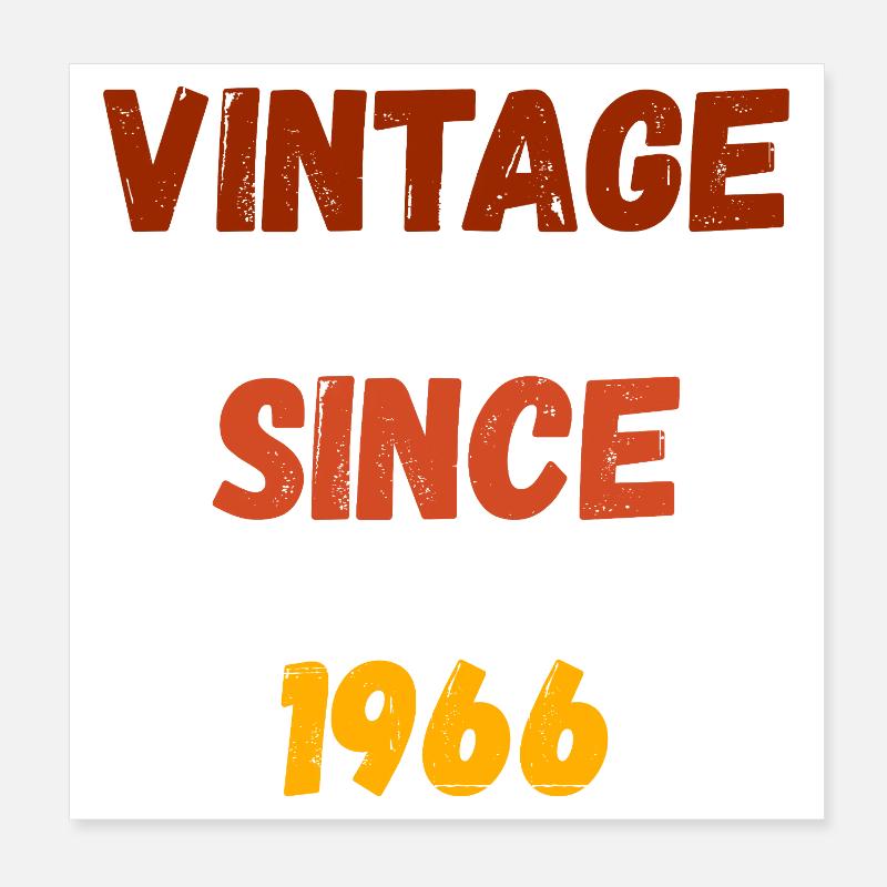 1966 Geburtstag - Vintage since 1966 Poster 20x20 cm