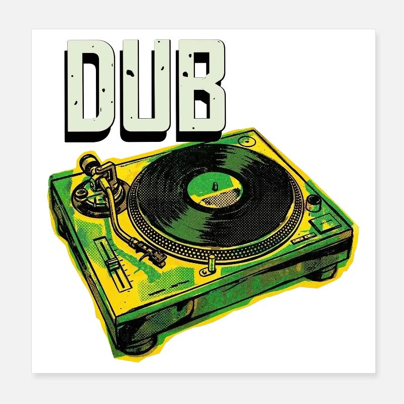 Platine Dub Reggae Poster 20 x 20 cm