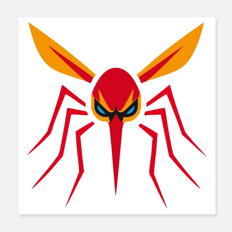 Mosquito, Mosquito, Insect, Evil Poster 8" x 8" (20x20 cm)